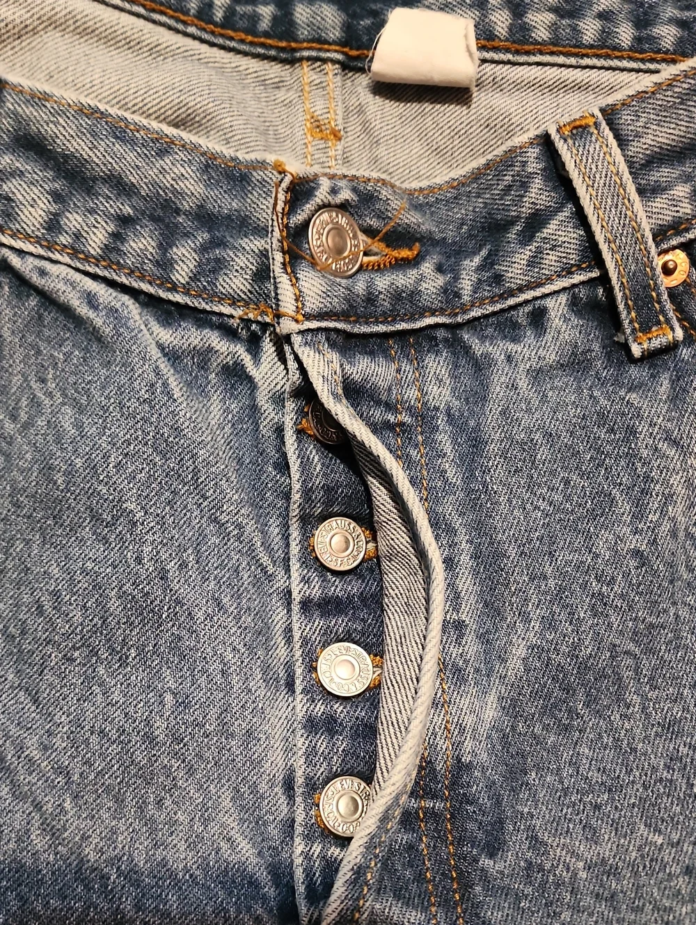 Vintage 501xx Levis Y2K  Denim Jeans Mens  Made In USA Button Fly 40 x 38 - Picture 8 of 12